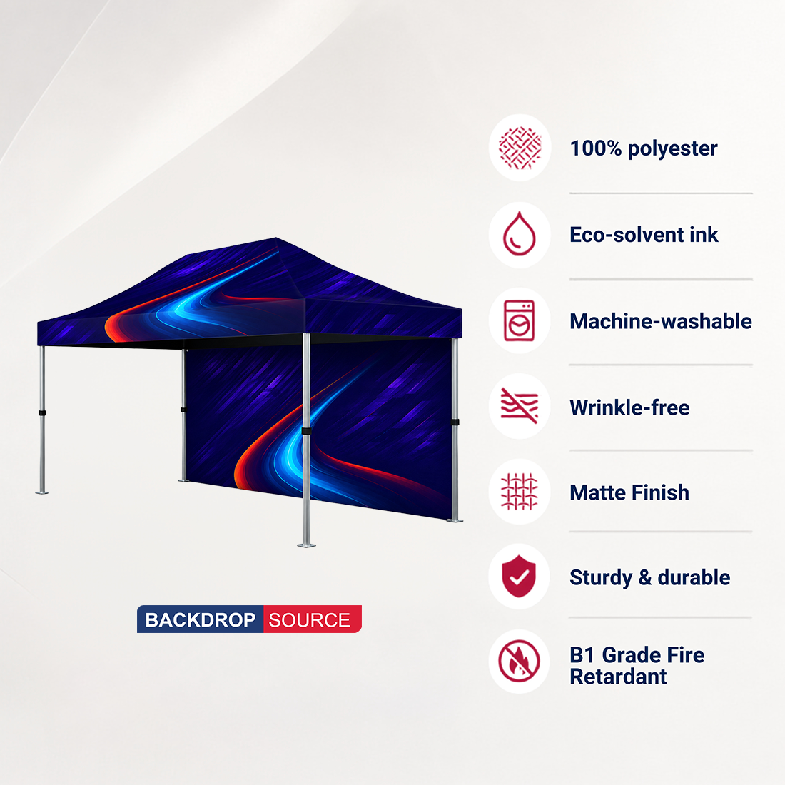 Heavy Duty Fabric Canopy Tent – (15ft x 10ft)