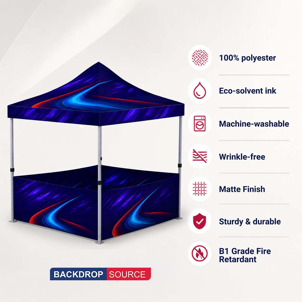 Heavy Duty Fabric Canopy Tent – (6.5ft x 10ft)