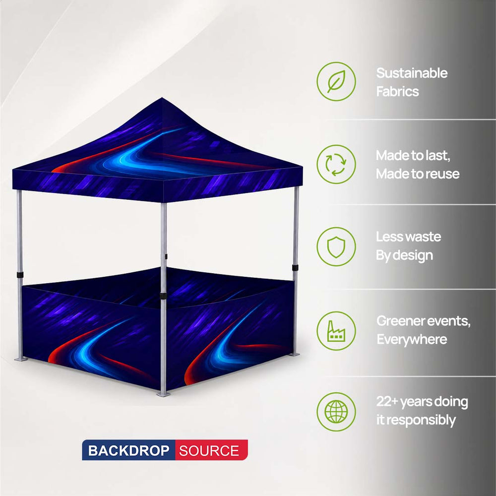 Heavy Duty Fabric Canopy Tent – (6.5ft x 10ft)