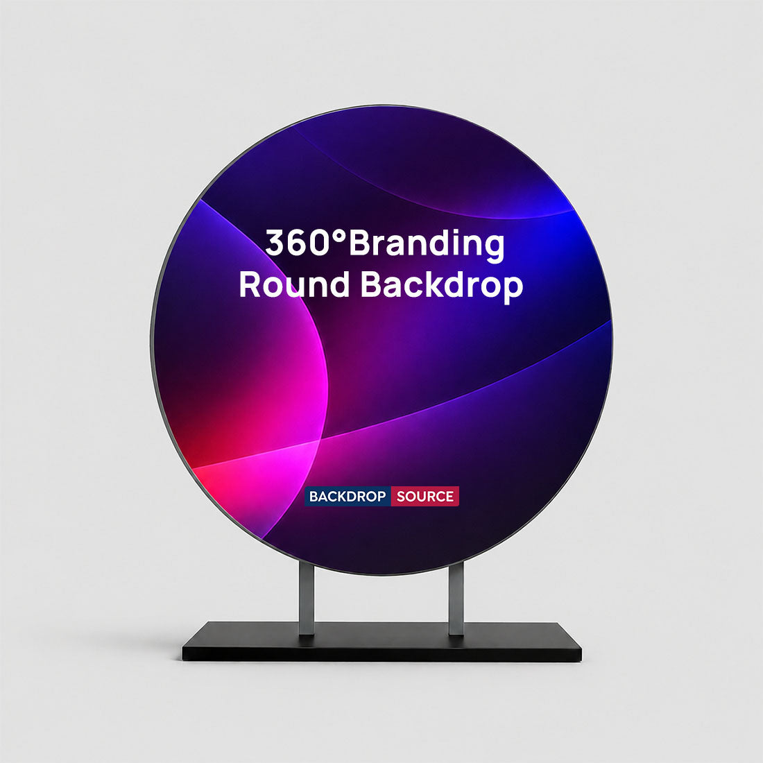 Fond rond de branding à 360° 