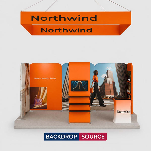 Portable Exhibit Display 10ft x 20ft - Model 13