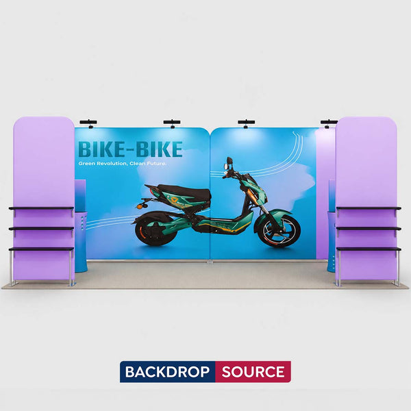 Portable Exhibit Display 10ft x 20ft - Model 14