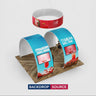 10x20 Round Arch Booth Kit with 2 TV Mounts & Hanging Sign