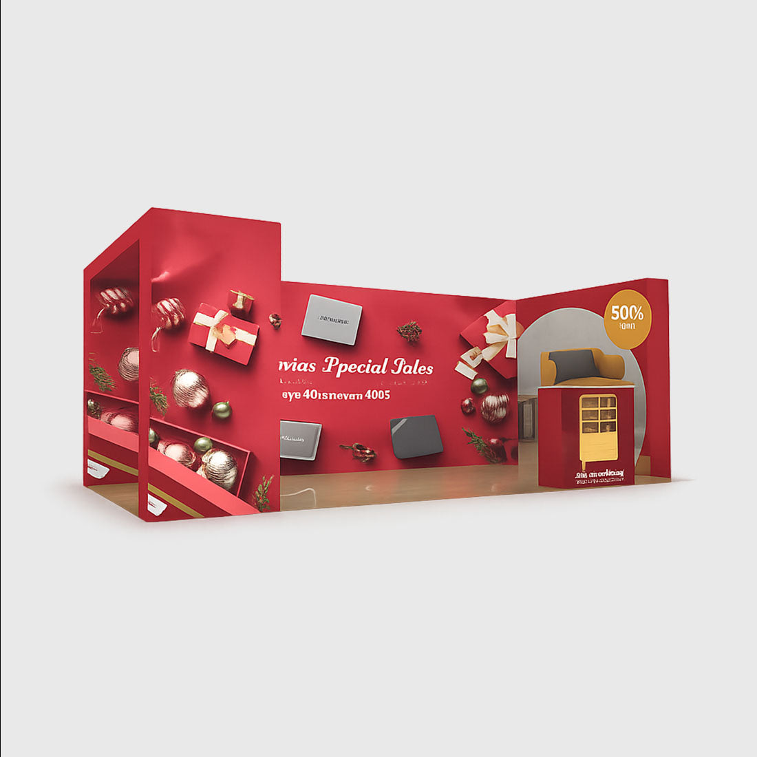 Portable Exhibit Display 10ft x 20ft - Model 19