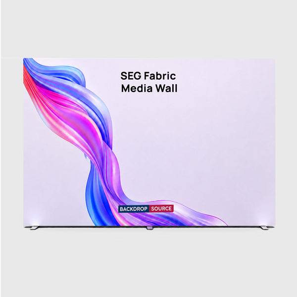 Panneau mural multimédia en tissu SEG - 3,96 m de largeur x 2,50 m de hauteur 