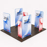 20x20 Magnetic Fabric Booth Wall with 8 Straight Panels