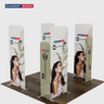 10x10 Magnetic Fabric Booth Wall with 8 Panels