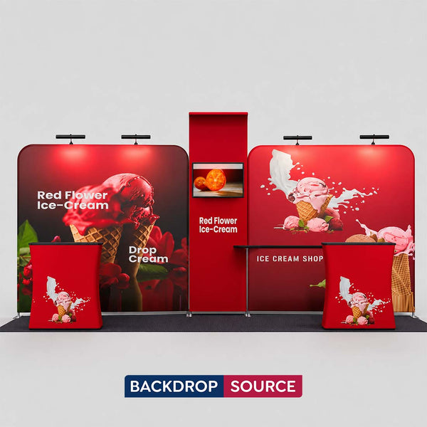 Portable Exhibit Display 10ft x 20ft - Model 12