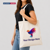 White Canvas Cotton Tote Bag
