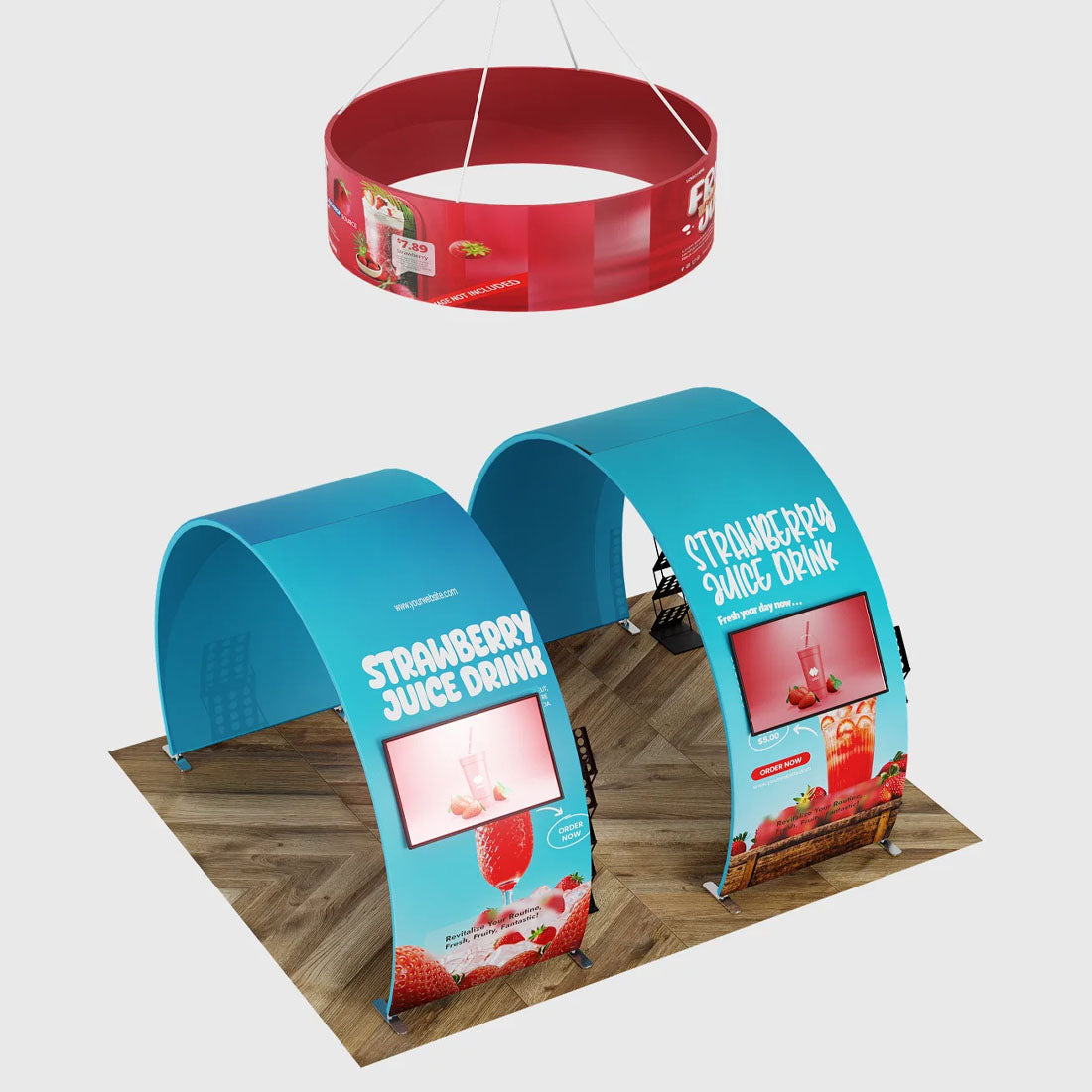 Portable Exhibit Display 10ft x 20ft - Model 9