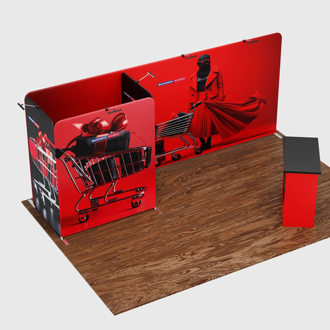 Portable Exhibit Display 10ft x 20ft - Model 8