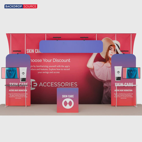 Portable Exhibit Display 20ft x 10ft - Model 15