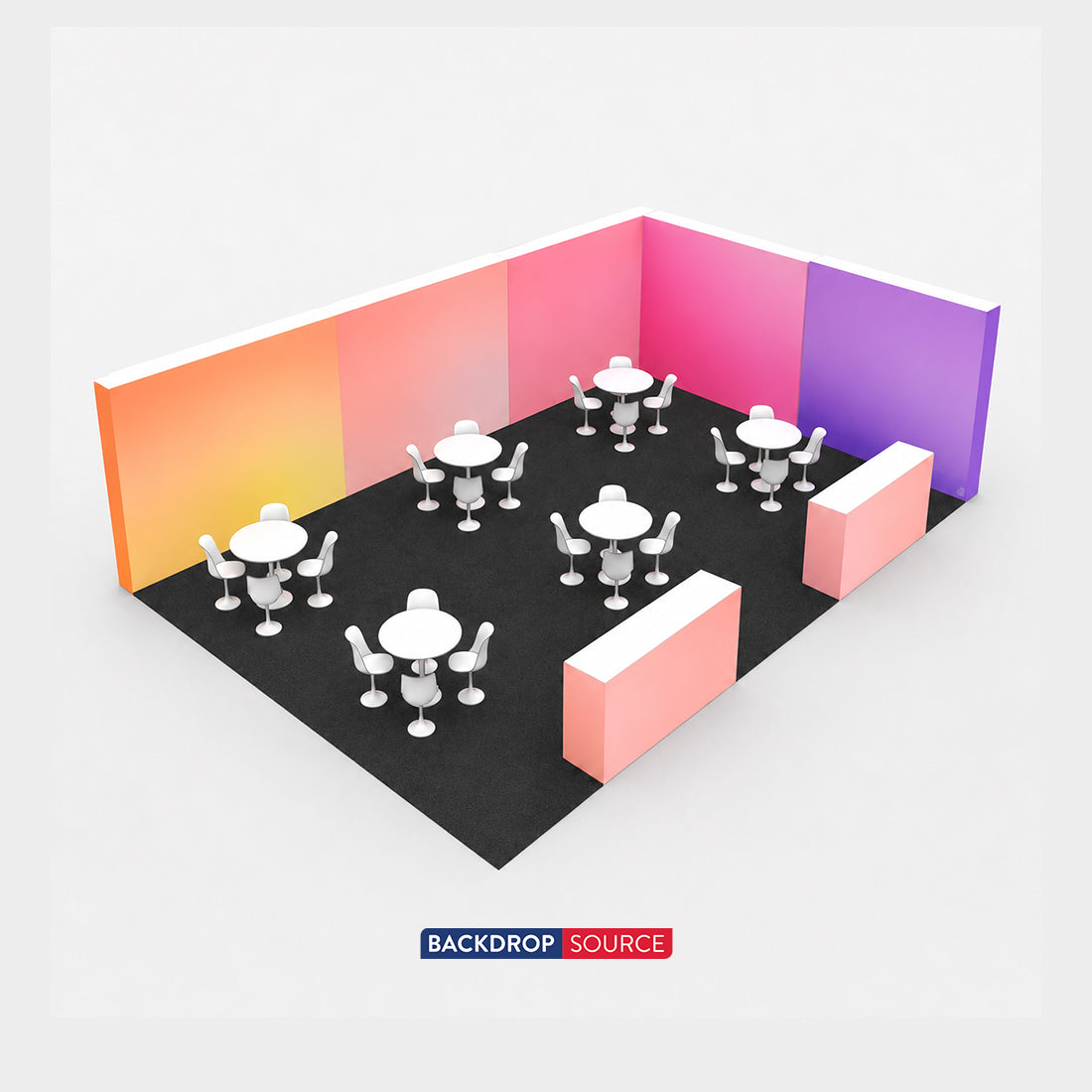 Modular Booth Kits 30ft x 20ft - Model 9