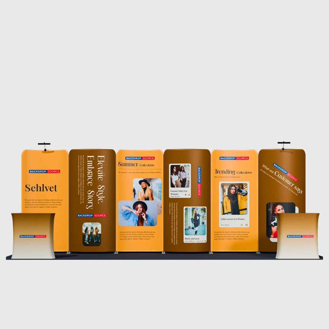 Portable Exhibit Display 10ft x 20ft - Model 17