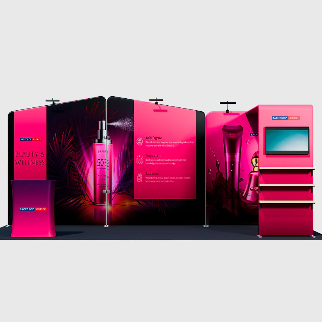 Présentoir portable 3 m x 6 m - Modèle 18 