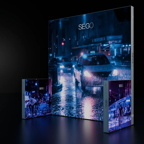 10x10 Backlit SEGO Three-Wall Booth Kit with 2 Sidewalls