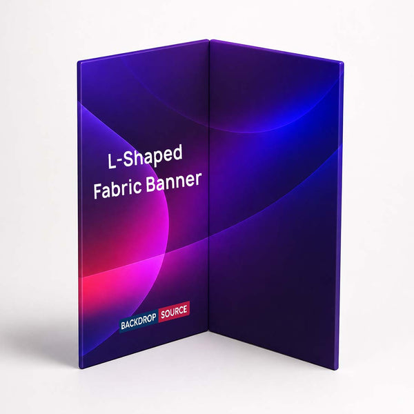 L-Shaped Fabric Banner Display