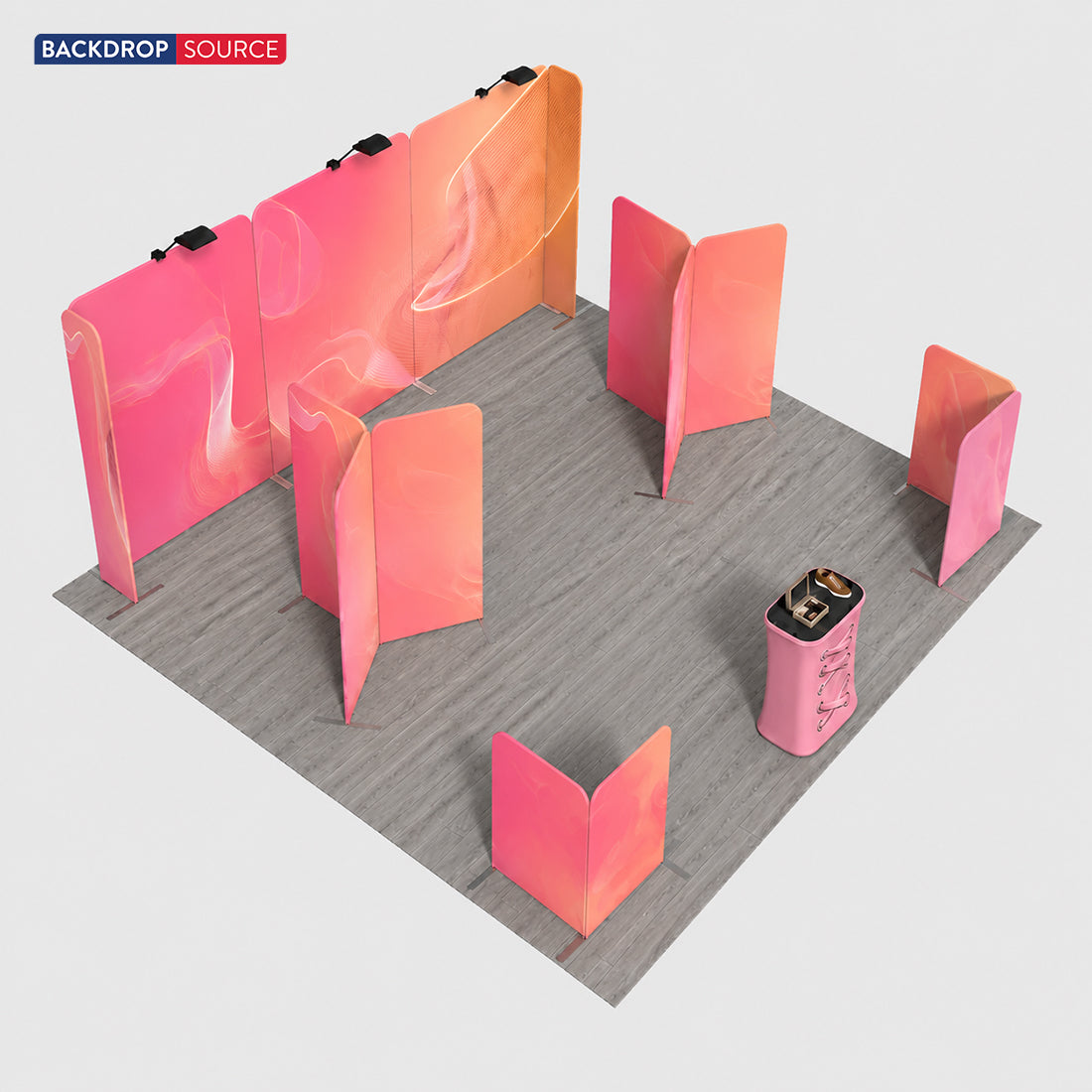 Modular Booth Kits 20ft x 20ft - Model 17