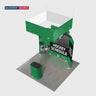 10x10 Magnetic Booth Kit with Hanging Banner & Counter