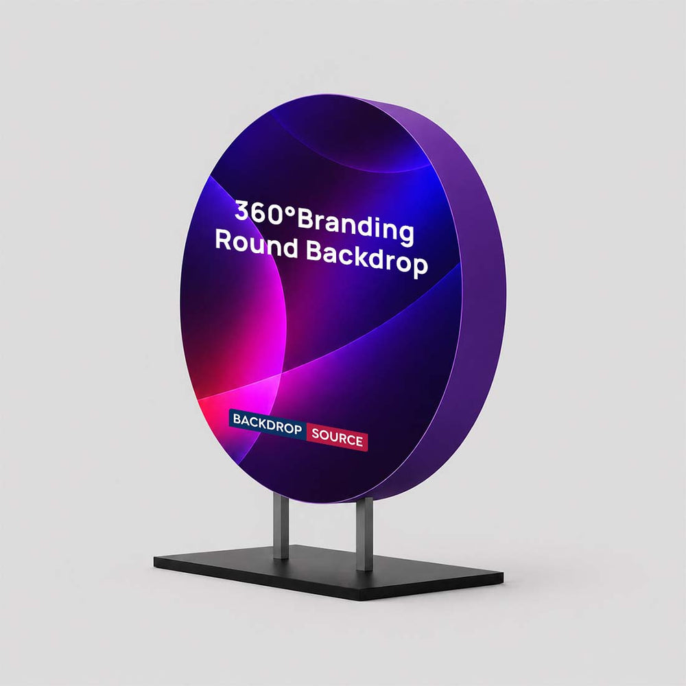 Fond rond de branding à 360° 
