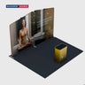 10x10 Twin Inclined Wall Booth Kit with Counter