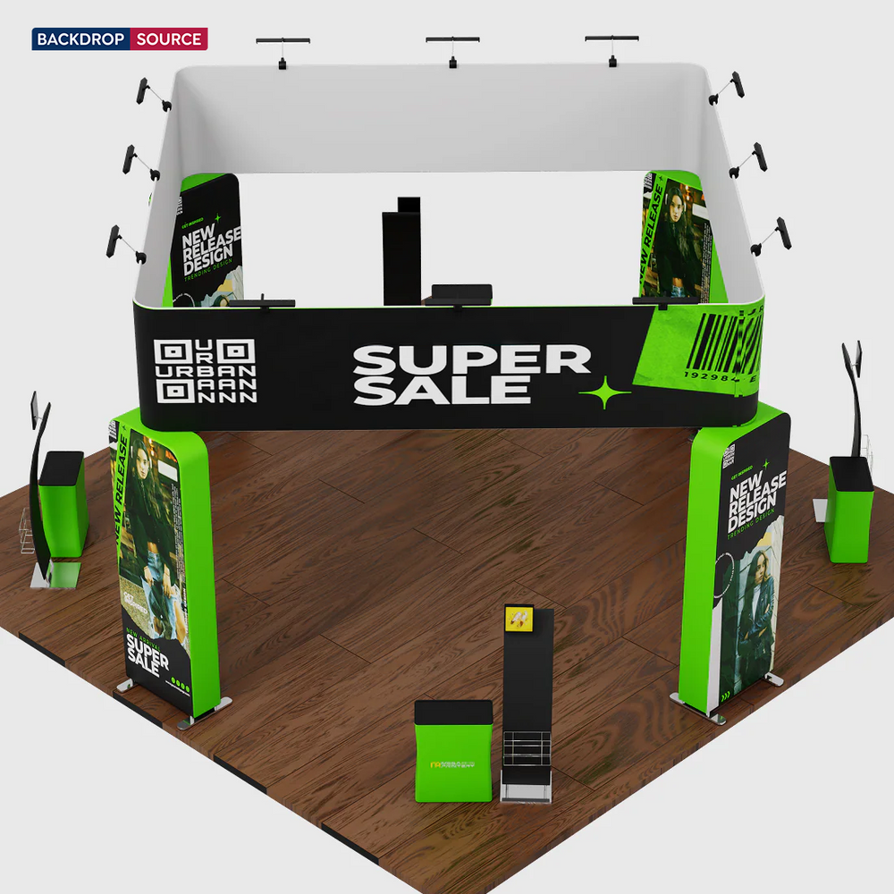 Modular Booth Kits 20ft x 20ft - Model 11