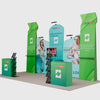 Portable Exhibit Display 10ft x 20ft - Model 4