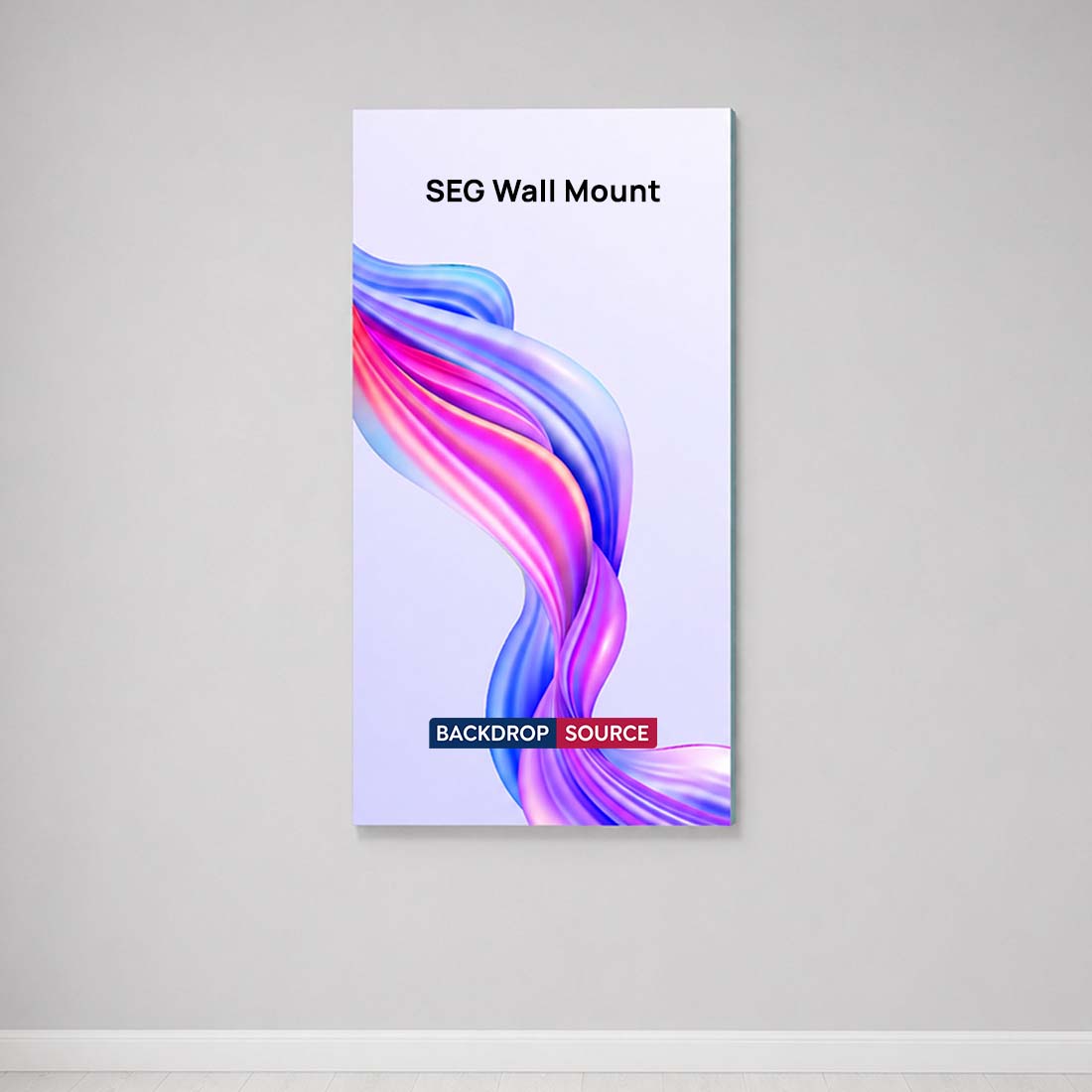 Wall-Mounted SEG Fabric display - 4.7" Depth