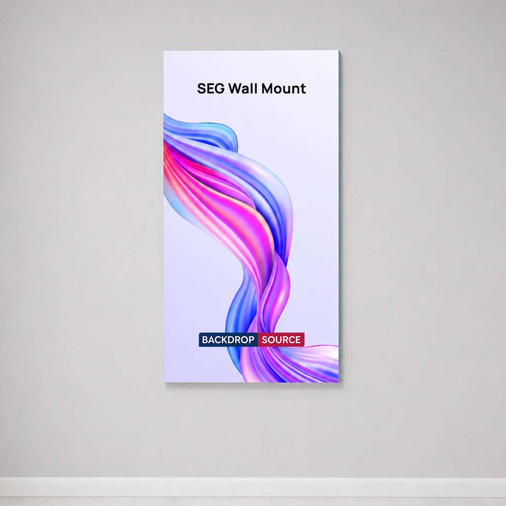 Wall-Mounted SEG Fabric display - 4.7" Depth