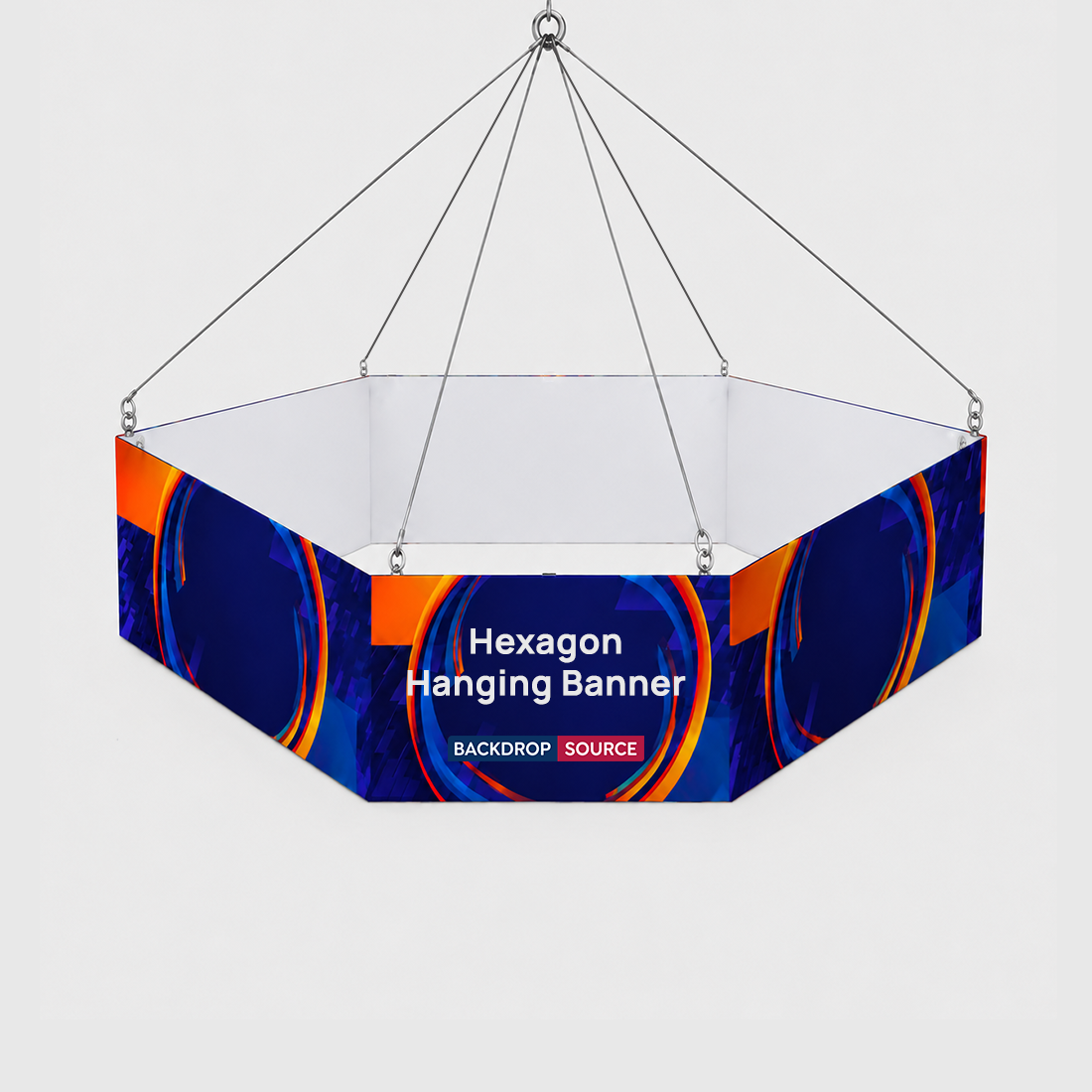Bannière suspendue hexagonale Sky Tube 