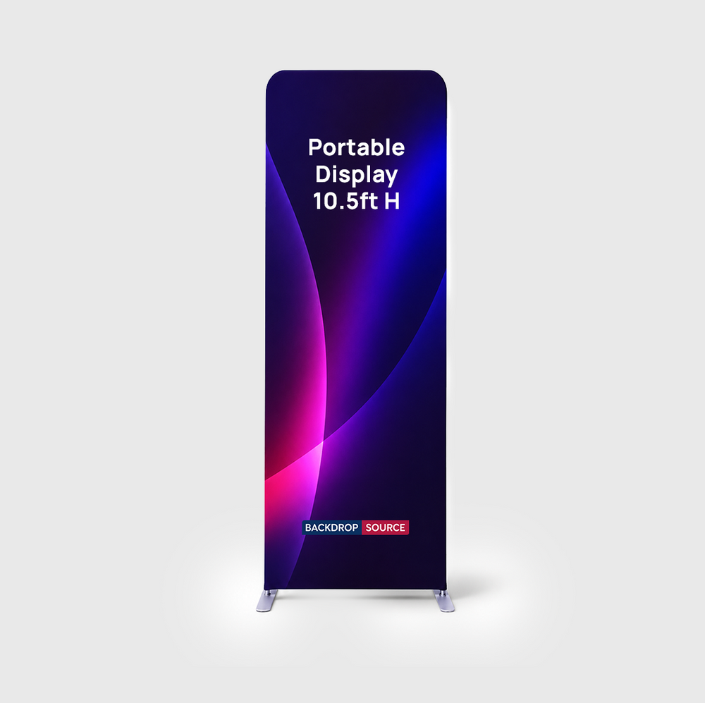 Portable 10.5ft High Fabric Exhibit Display