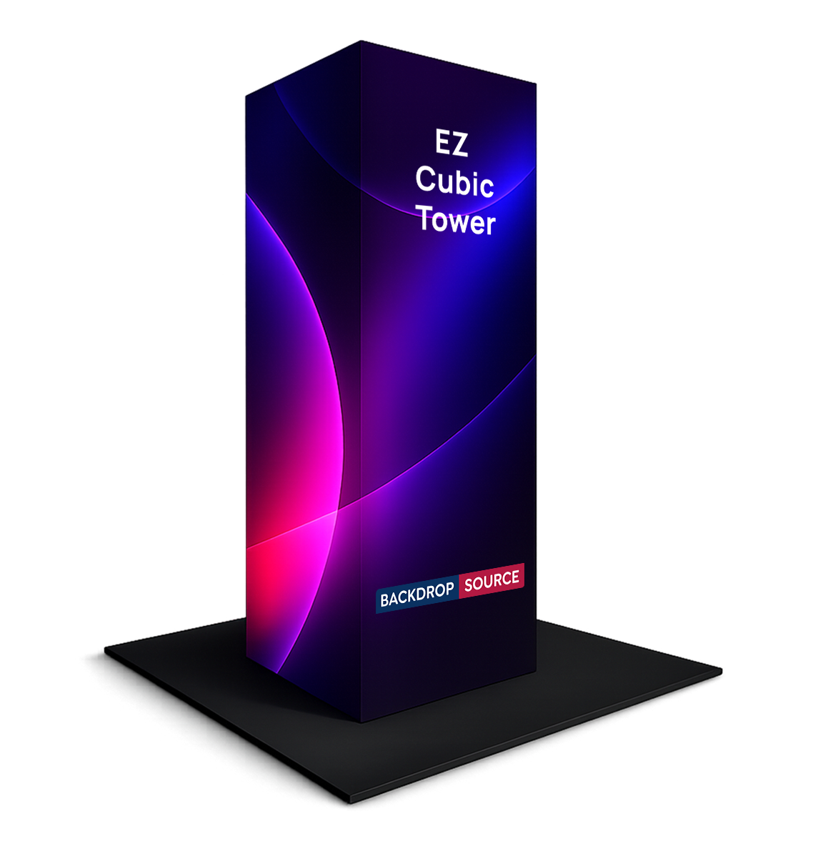 Tour d'affichage modulaire en tissu EZ Cubic 