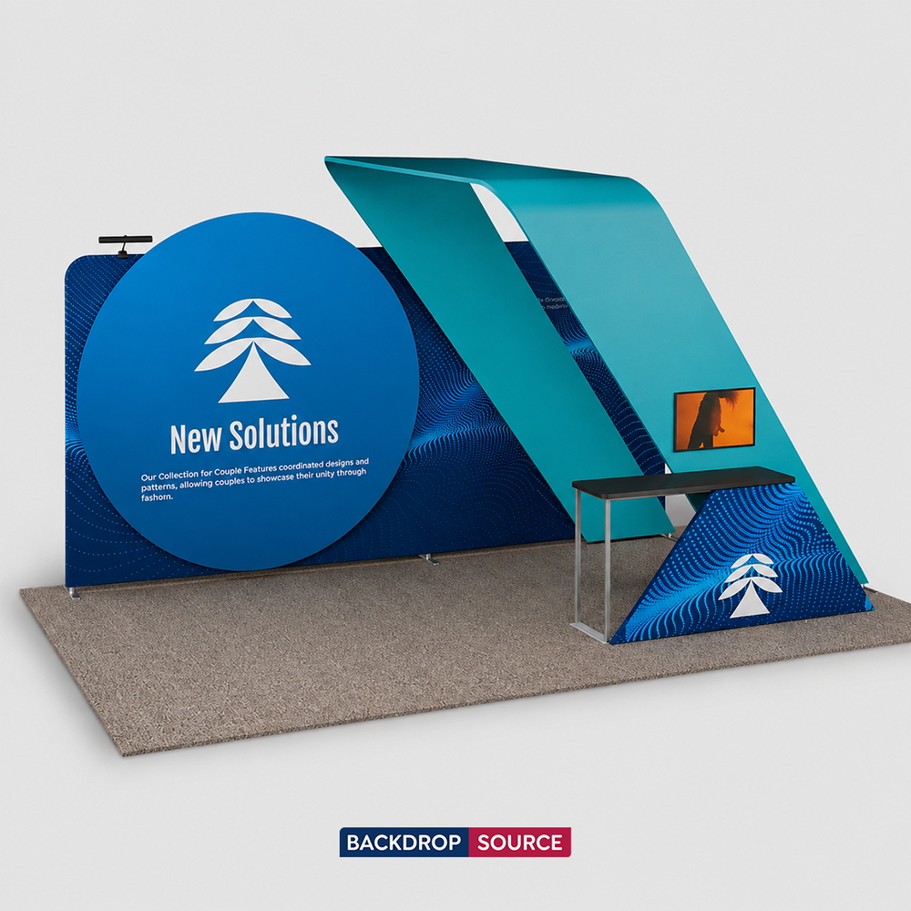 Portable Exhibit Display 20ft x 10ft - Model 18
