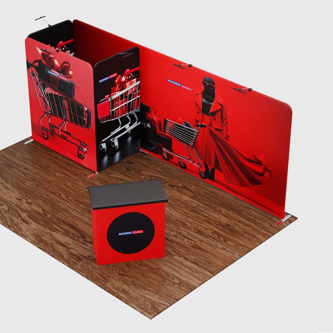 Portable Exhibit Display 10ft x 20ft - Model 8