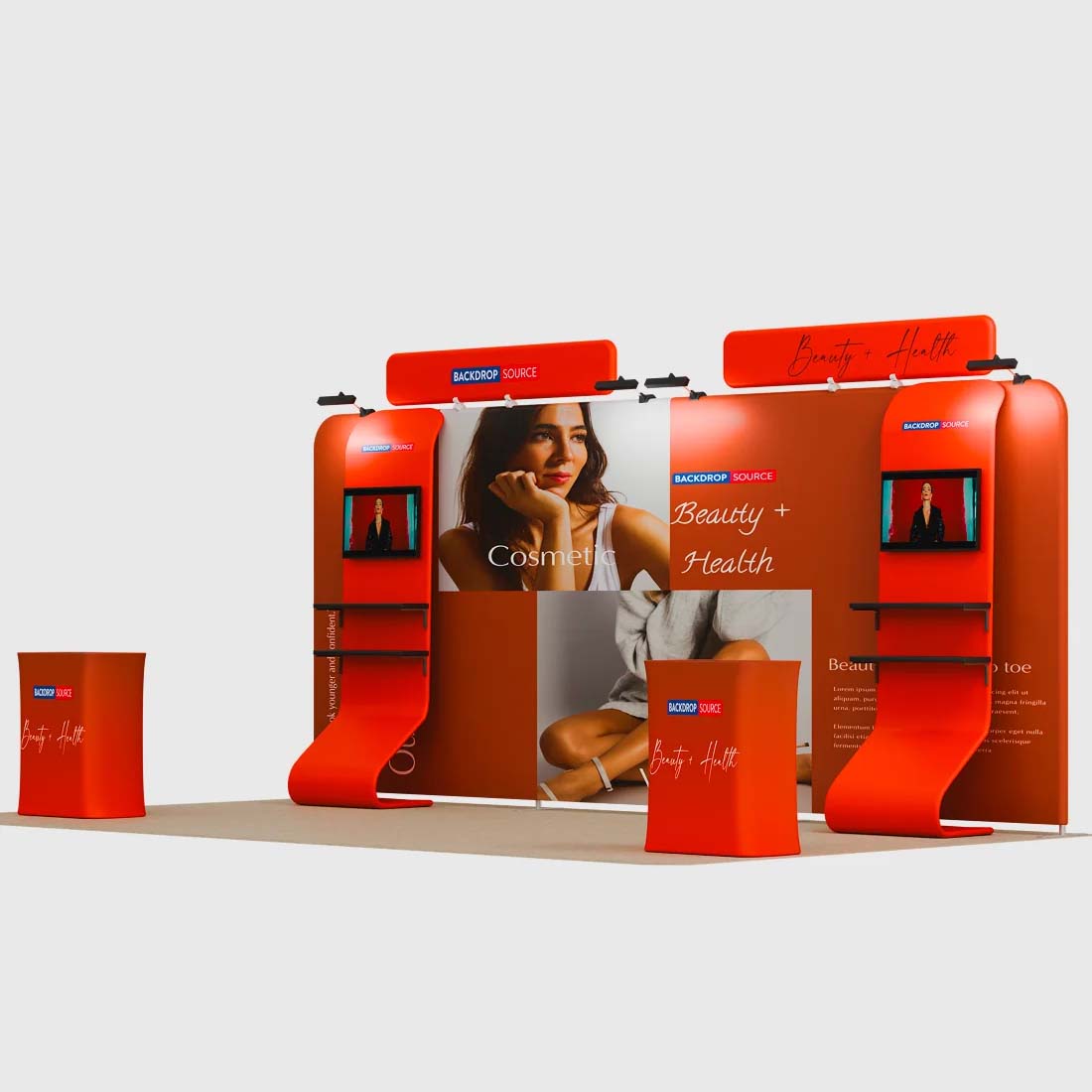 Présentoir portable 3 m x 6 m - Modèle 16 