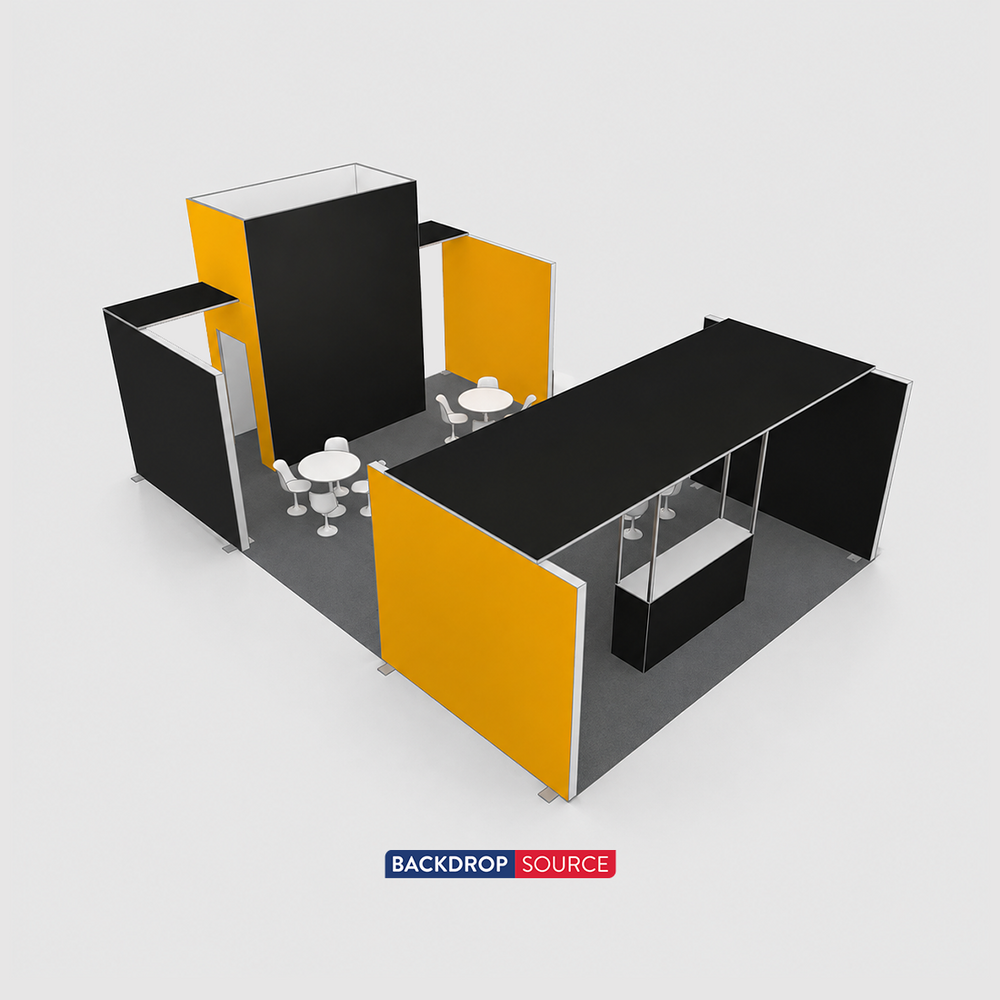 30x20 SEG Booth Kit with Meeting Space & Lockable Tower Counter