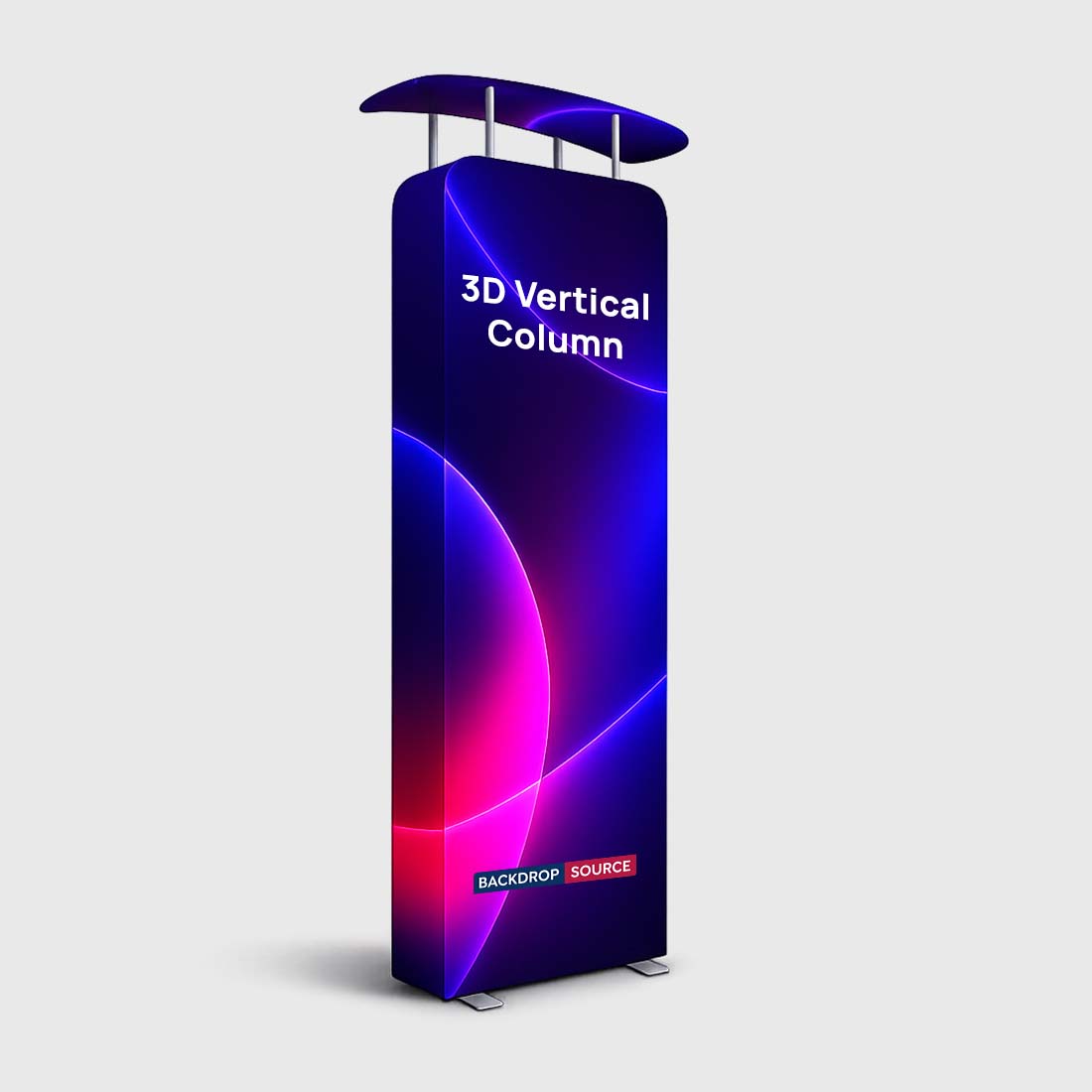 3D Vertical Column with Header