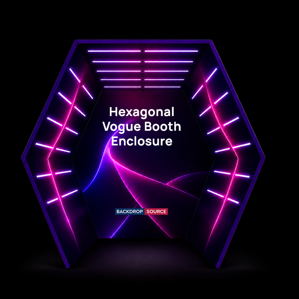 Hexagonal Vogue Booth Enclosure