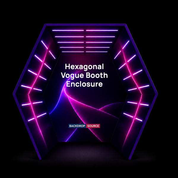 Hexagonal Vogue Booth Enclosure