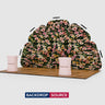 10x20 Petal Wall Booth Kit with 2 Oval Counters