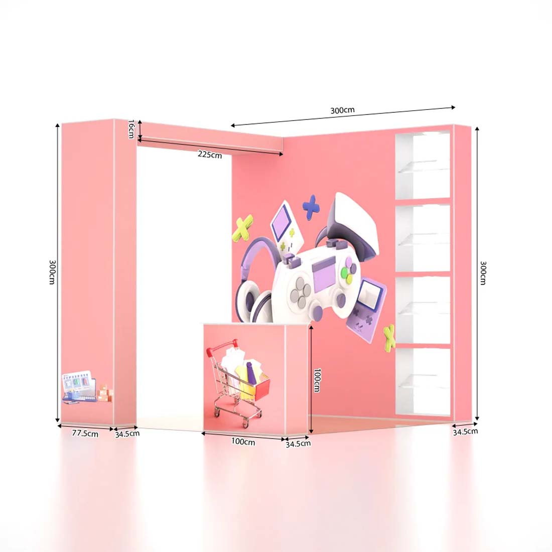 SEG Pro Popup Booth – Model 1(10ft x 10ft)
