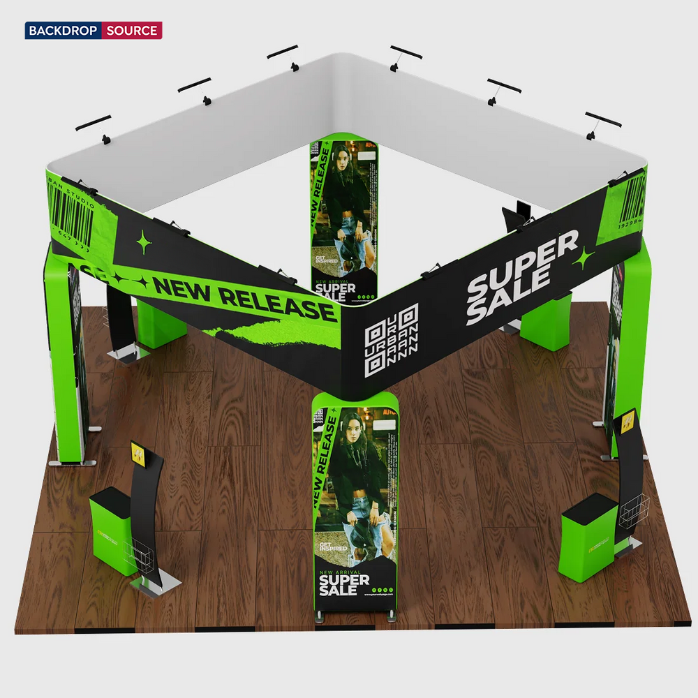 Modular Booth Kits 20ft x 20ft - Model 11