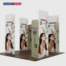 10x10 Magnetic Fabric Booth Wall with 8 Panels