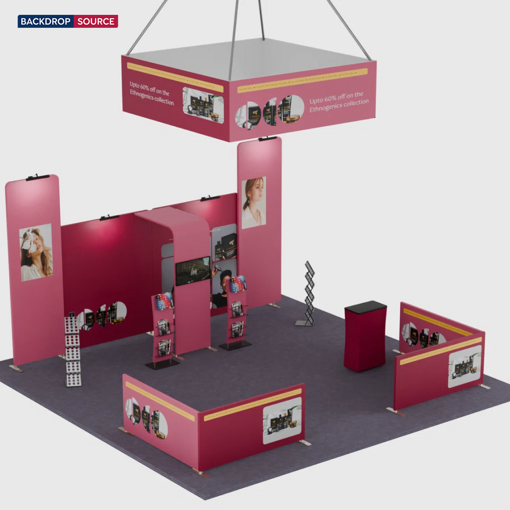 Modular Booth Kits 20ft x 20ft - Model 07