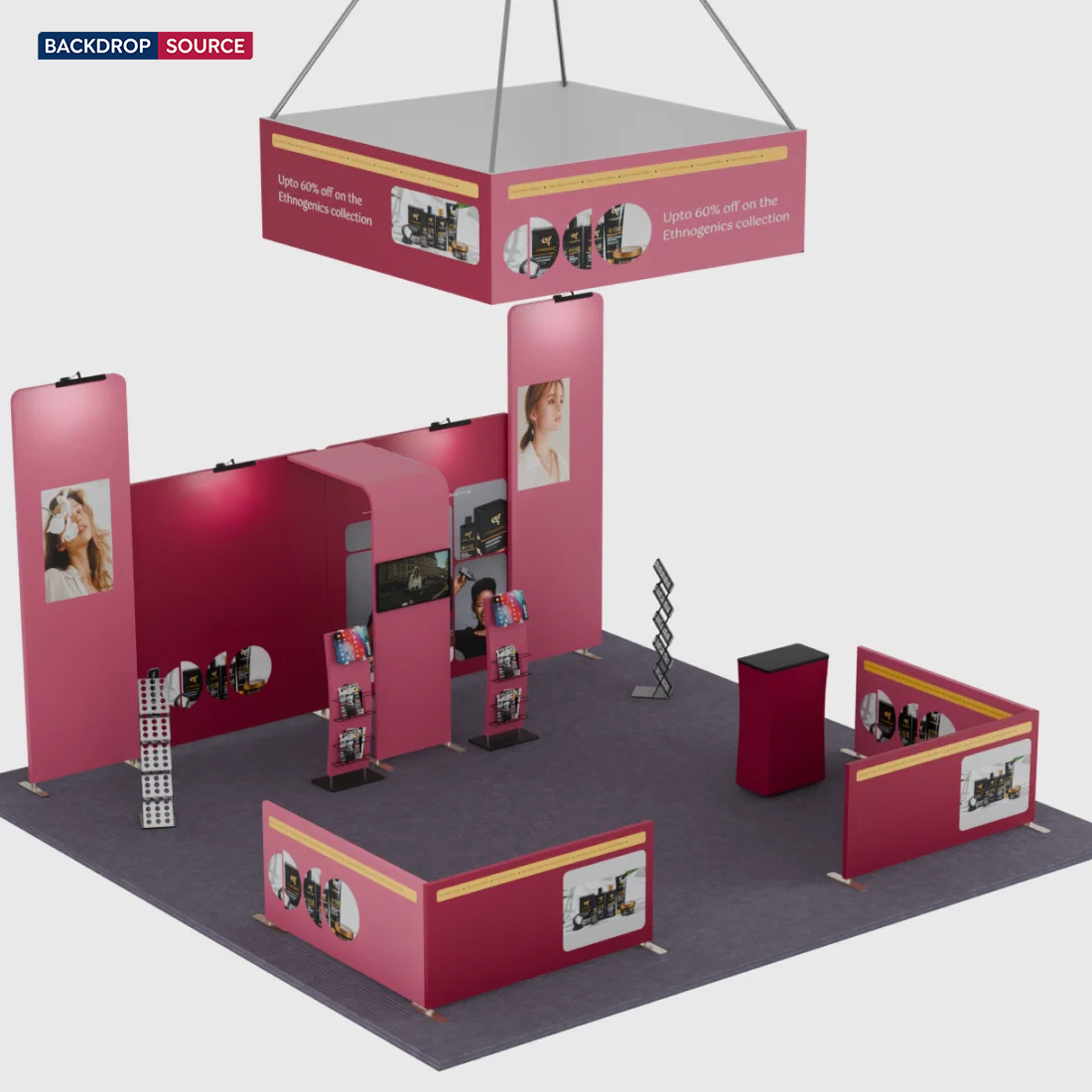 Modular Booth Kits 20ft x 20ft - Model 07
