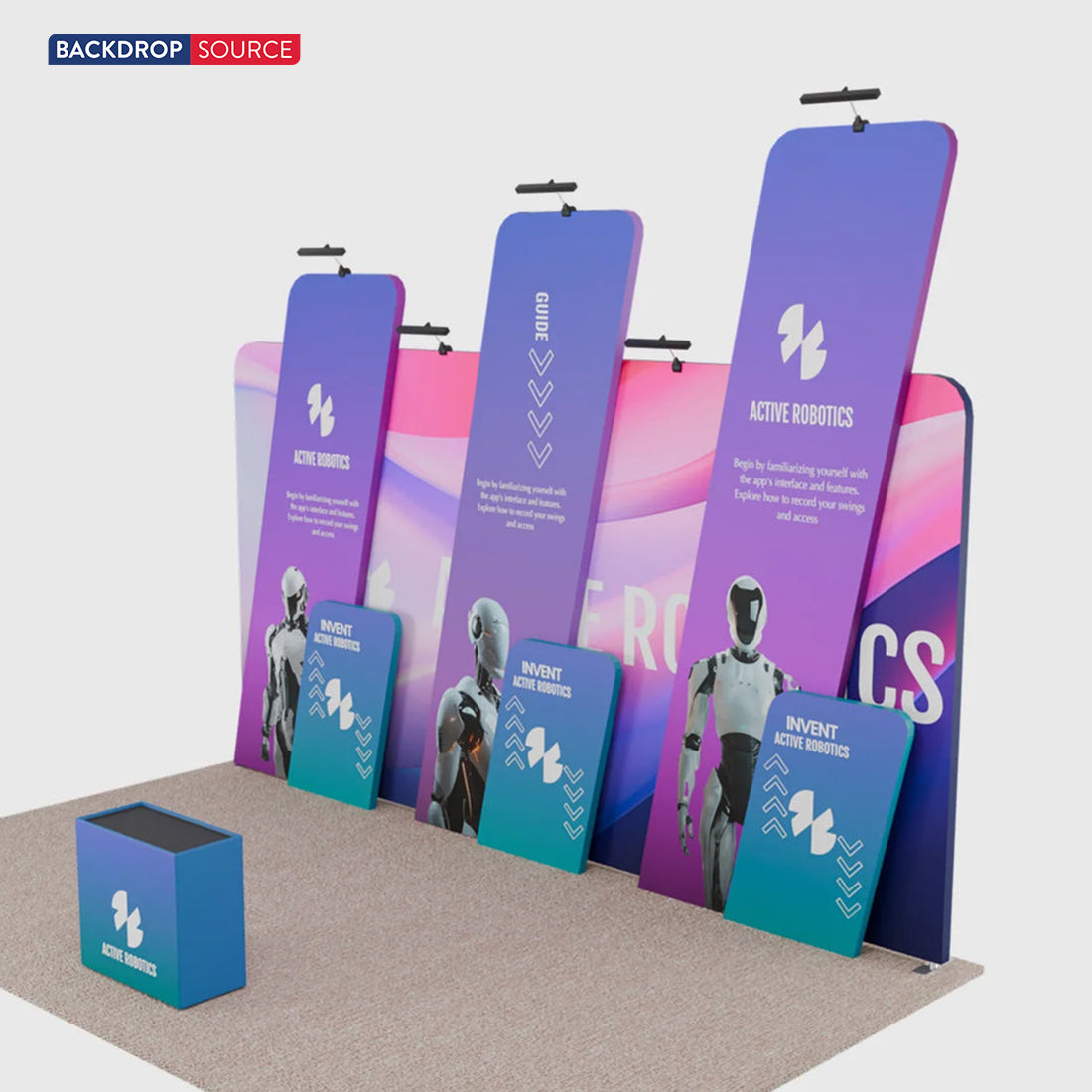 Présentoir portable 6 m x 3 m - Modèle 19 