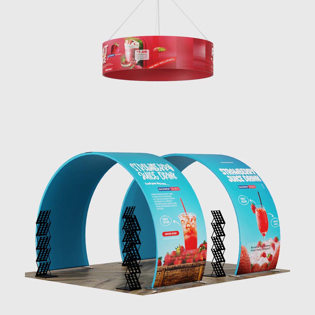 Portable Exhibit Display 10ft x 20ft - Model 9