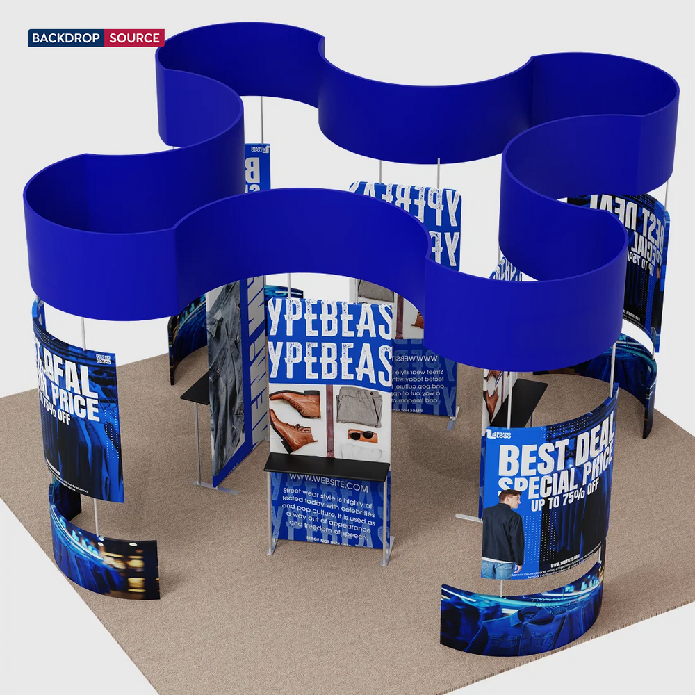 Modular Booth Kits 20ft x 20ft - Model 14