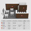 Modular Booth Kits 30ft x 20ft - Model 8