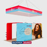 10x20 Booth Kit with 2 L-Shape TV Towers & Hanging Banner